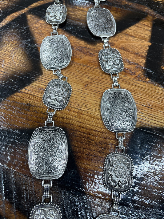 Cinto/Belt Mujer/Woman Rosas/Roses Silver