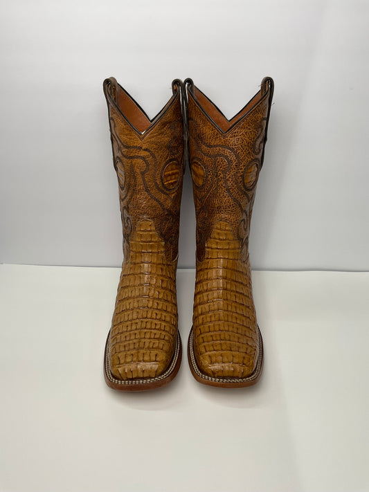 Exotic Alligator belly saddle (lagarto pansa miel ) the stage coach Exotic Men Boot pro-rodeo