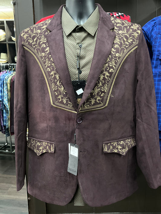 Platini Men’s Coat/Saco Dark Brown BLZ8857