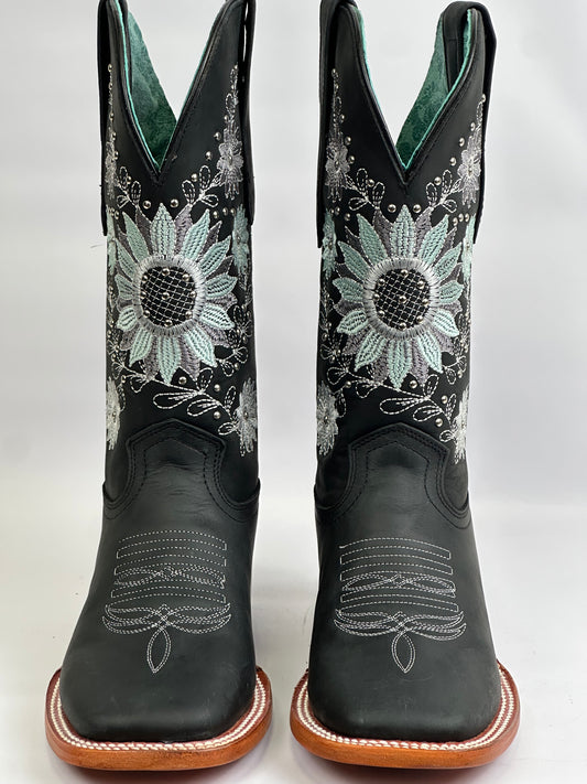 Arango Sunflower Black Pro-Rodeo Women’s Western Boots