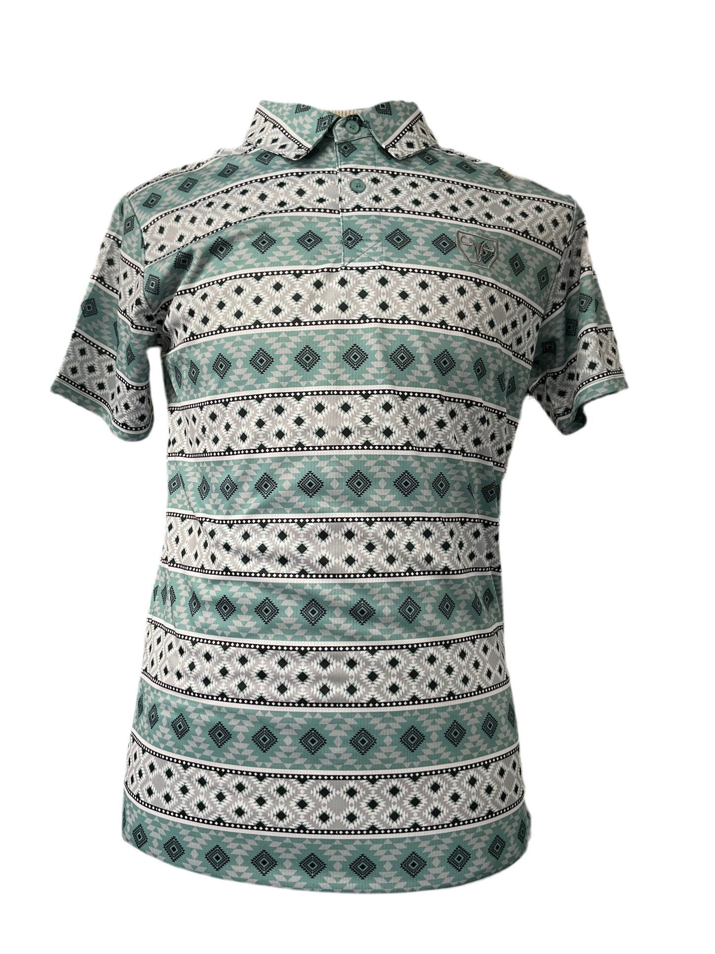 Platini Men’s polo PGP11014 Blue ( diseños en triángulos)