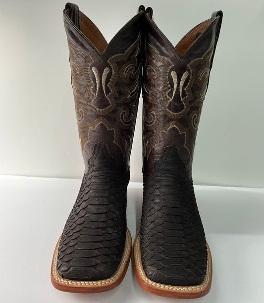 Phyton tabaco matte ( Vibora tabaco) the stage coach exotic Men Boot pro-rodeo