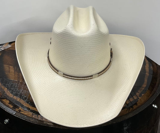RDR natural hat 30X A150 genuine shantung Panama Brim 4” conchos