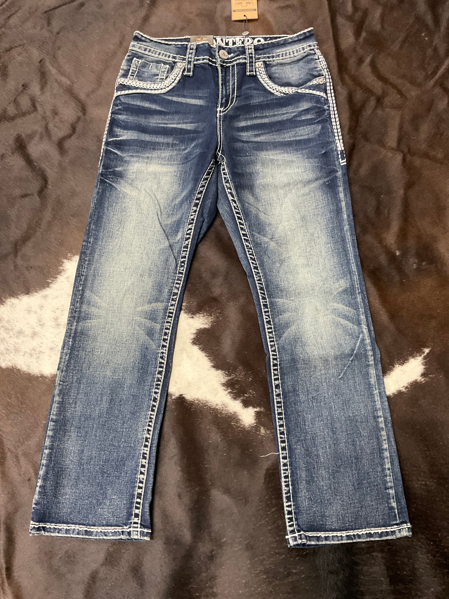 Pantalon Montero MT-4595 Med blue doble costura