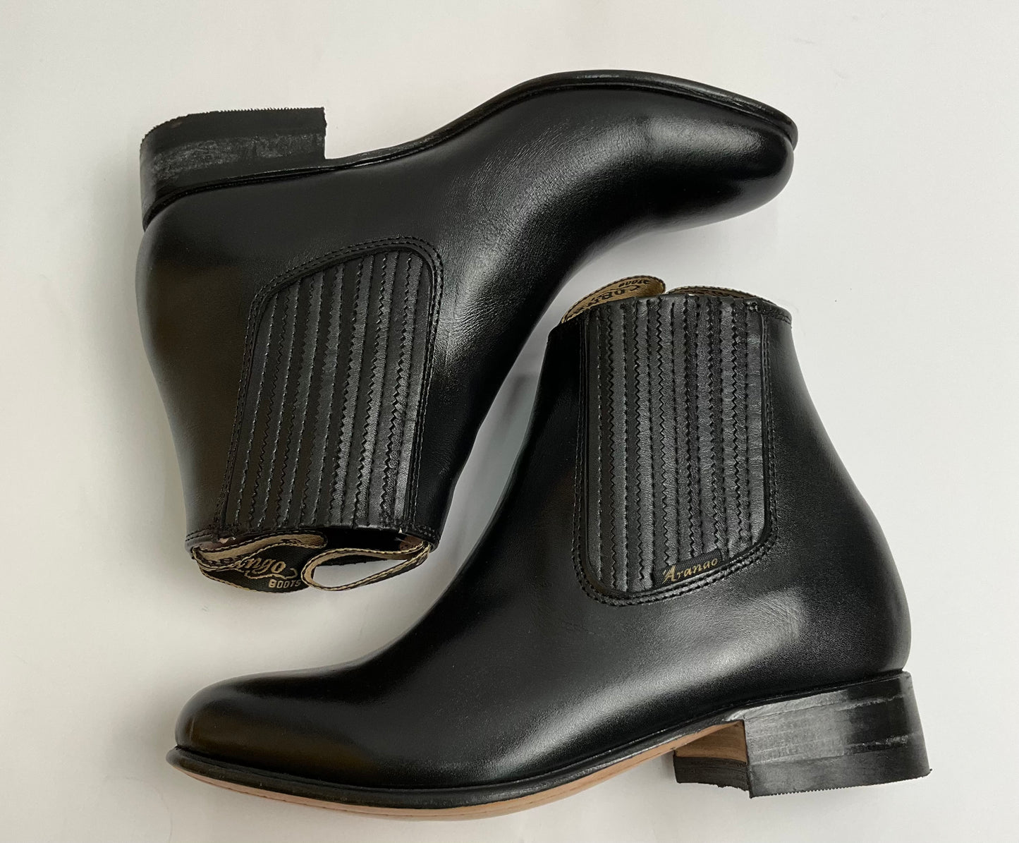Botin Charro Arango Negro piel men