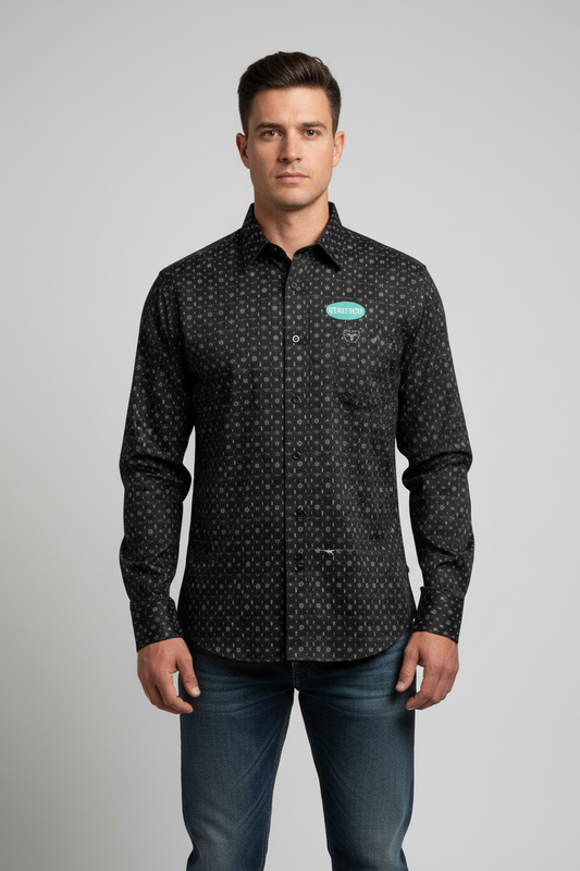 Platini Mens Shirt CWL11339 Color:Black