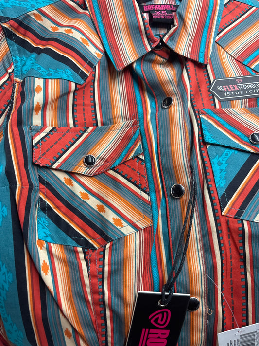 Rock&Roll Carribean Stripes Ls women shirt (Camisa Mujer)