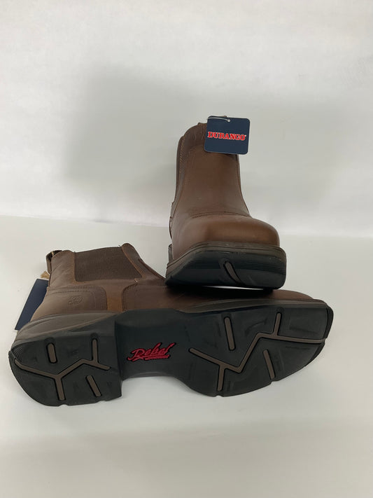 Durango men ankle work boot soft toe brown ( slip & oil resistant )
