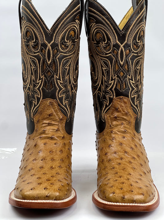 Arango Saddle Genuine Ostrich Exotic Men’s Boots