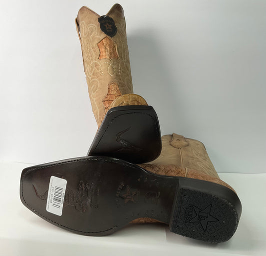 Alligator belly orix Nobuck ( lagarto panza ) Los Altos exotic Men Boot Dubai