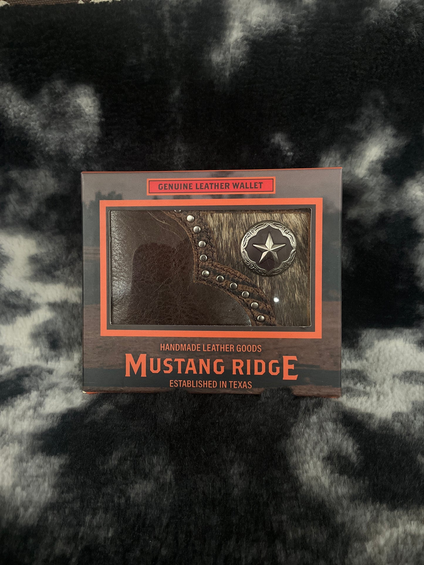 Mustang Ridge Men Wallet cowhide MRW228S