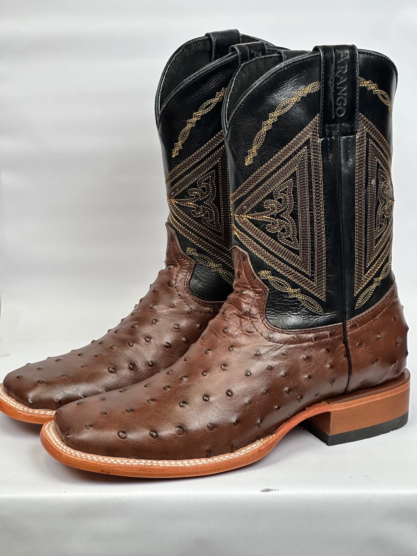 Arango Ostrich Imitation Tabaco Men’s Pro-Rodeo Boots