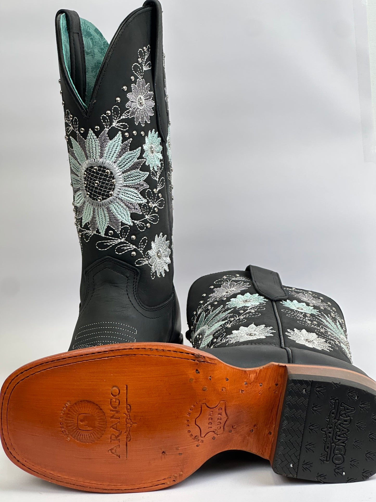 Arango Sunflower Black Pro-Rodeo Women’s Western Boots