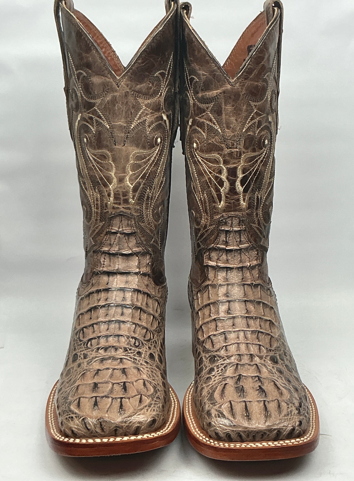 Stage Coach Exotic Caiman Neck Cigar Black Effect Men’s Boots