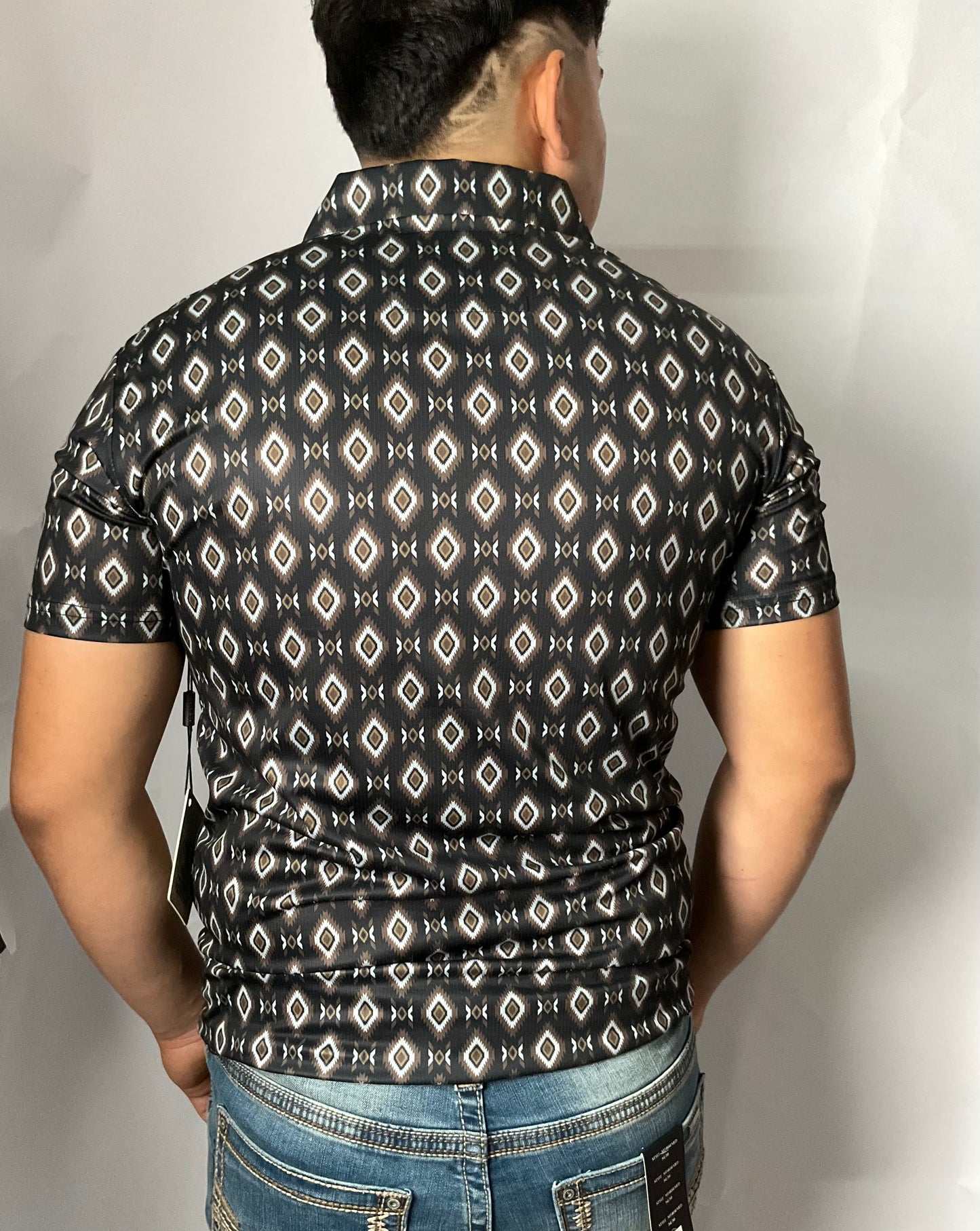 Montero MT36007 Black/Negra SS Mens Shirt (Camisa Caballero) Manga Corta