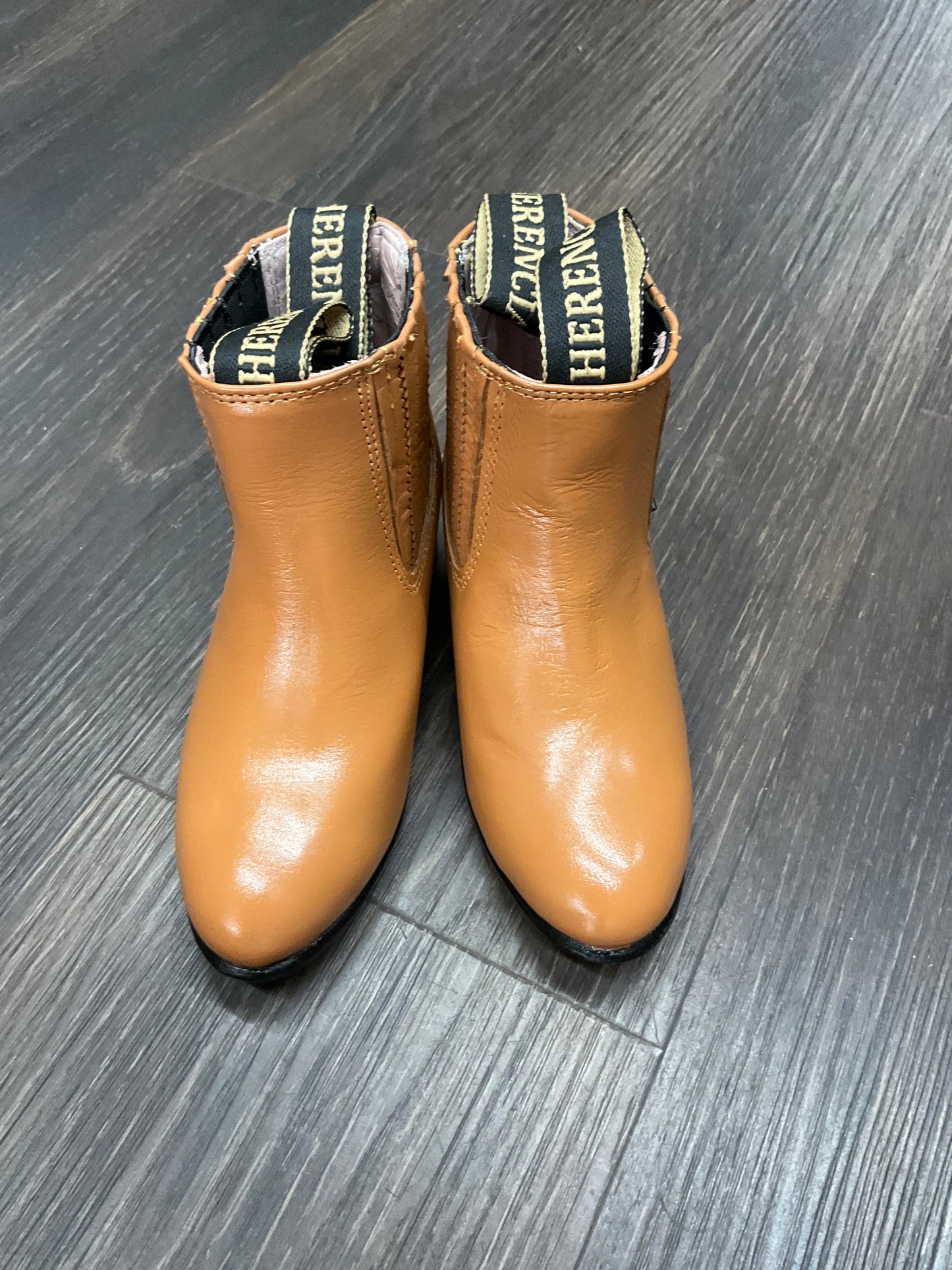 Herencia botin nino oval Piel Miel