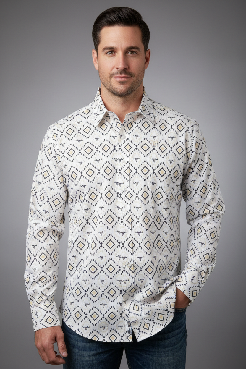 Platini Men Shirt CWL10381 White