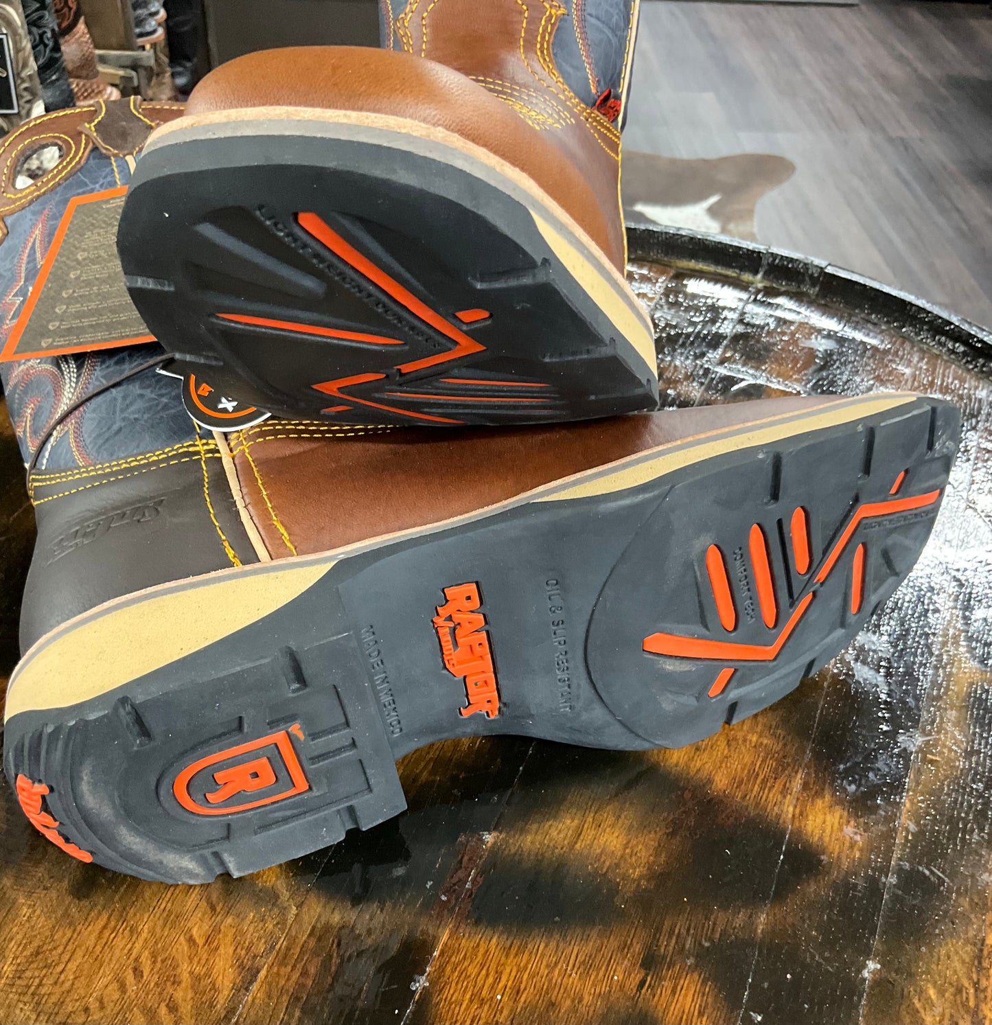 Bota Raptor floter miel TX blue , raptor negra No/casco Man