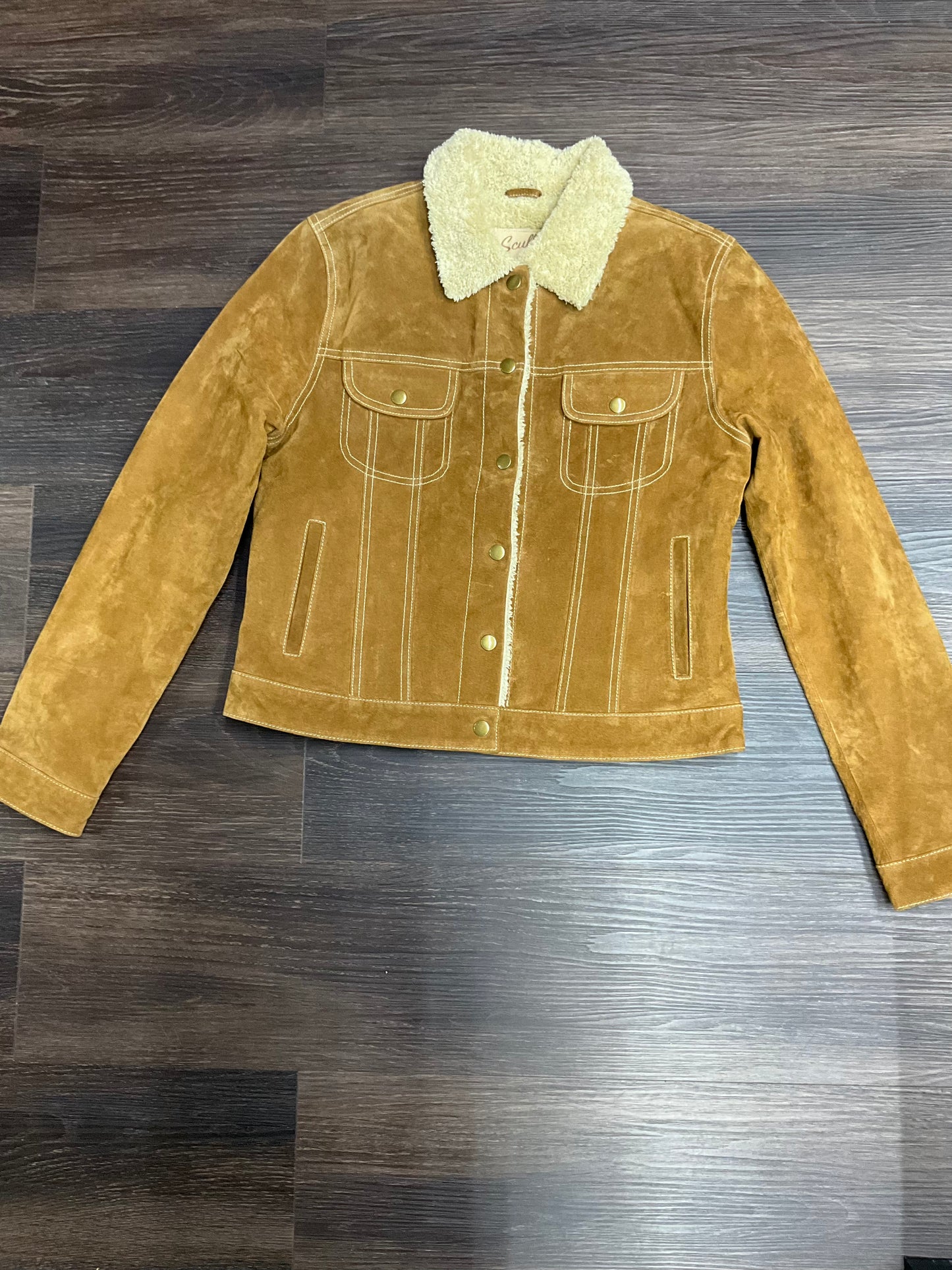 Scully women jacket suede cinnamon