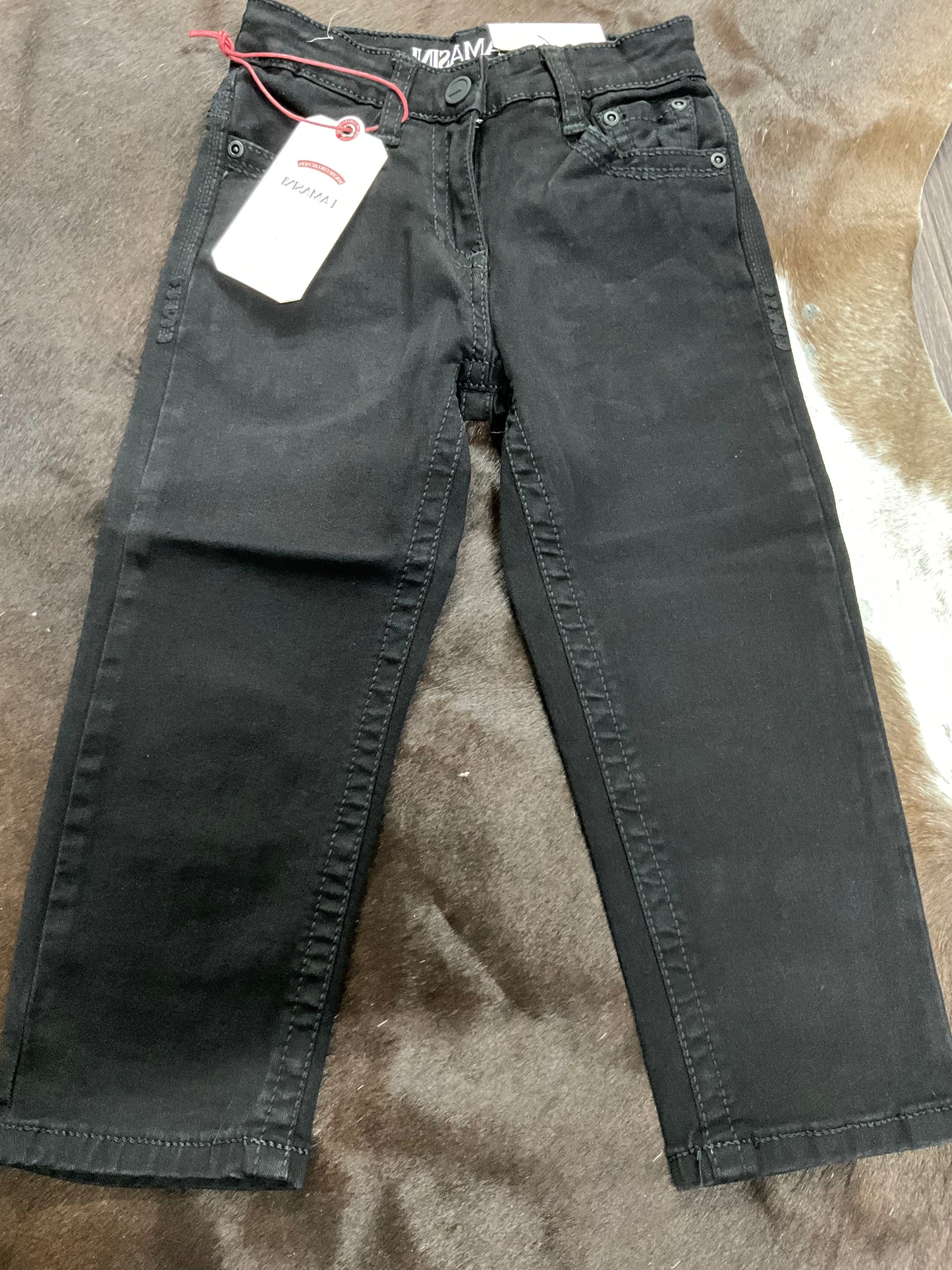 Lamasini Kids jeans LAM9047-BLK Modern boot
