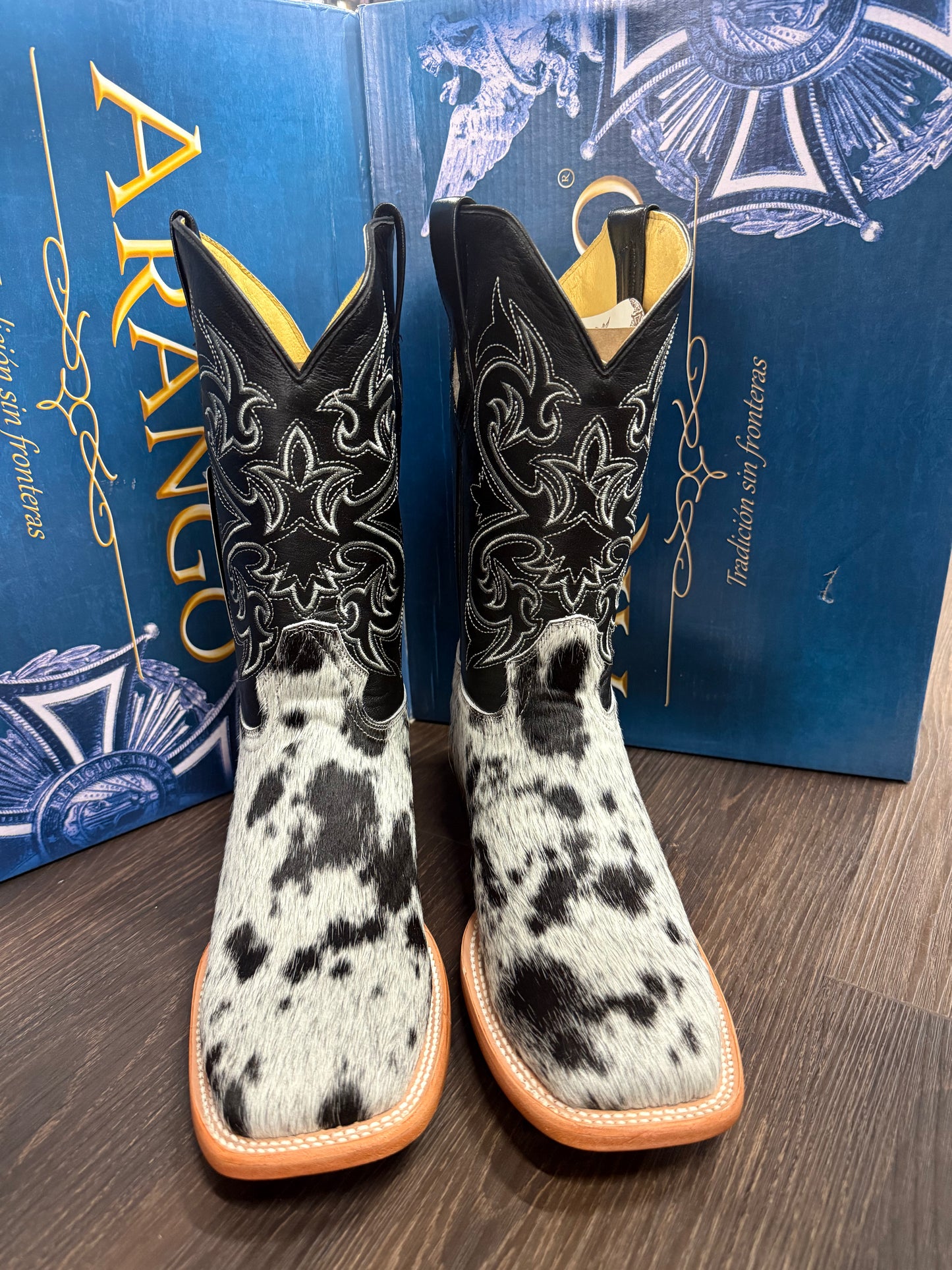 Arango cowhide men boots pro-rodeo