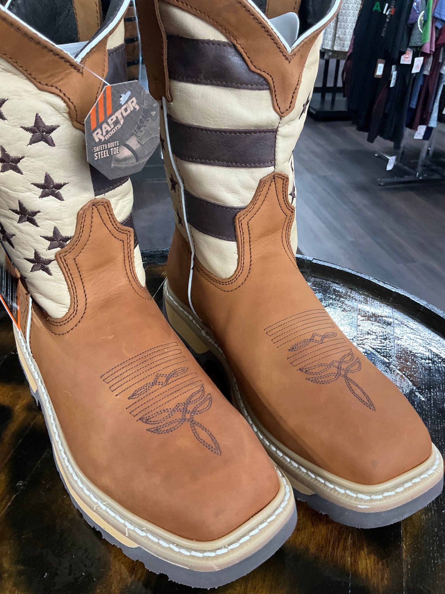 Bota Raptor crazy horse USA Orix Army Cafe No/Casco hombre