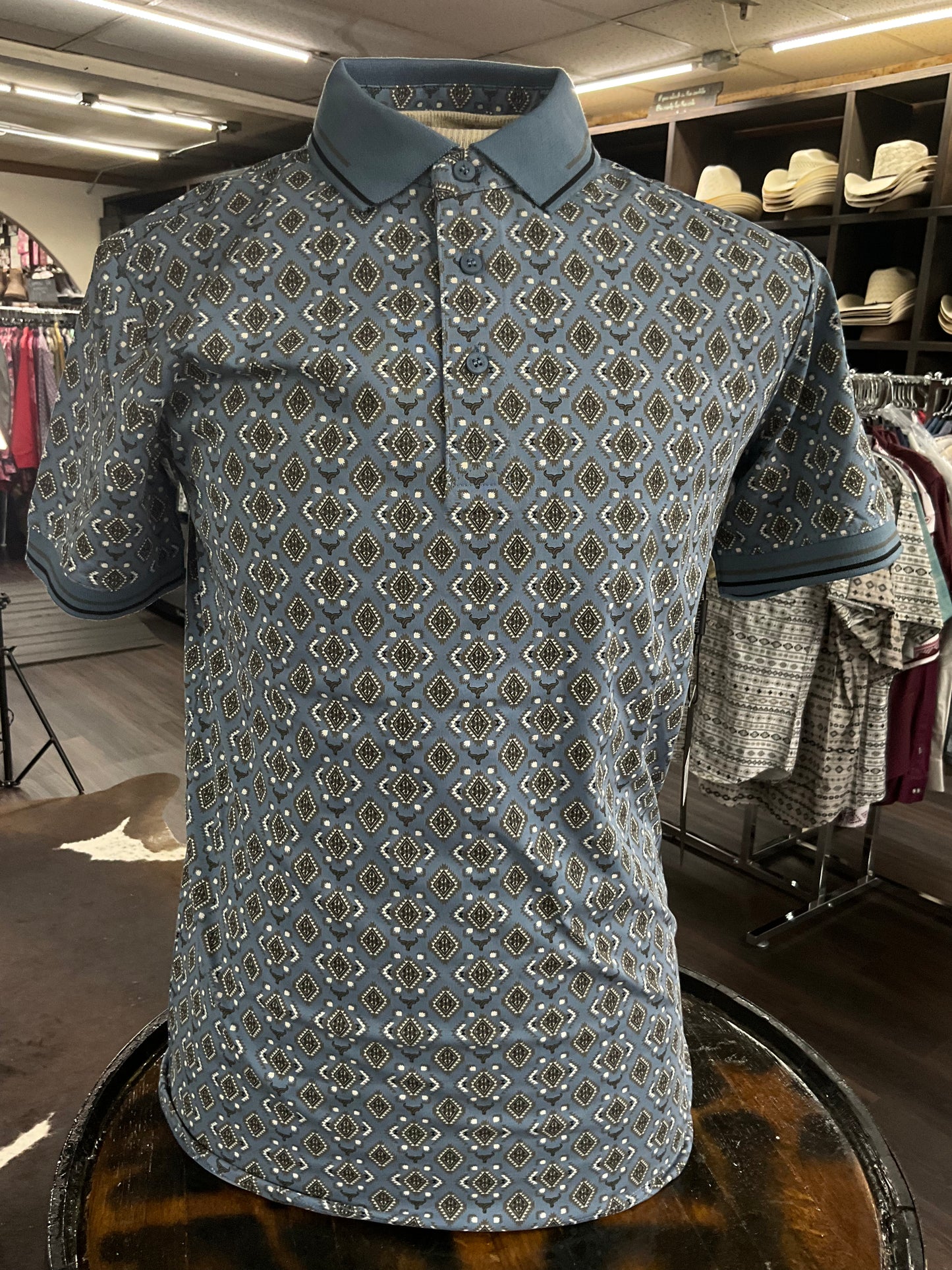Polo Lamasini LAM28227 Blue ( Playera de hombre )