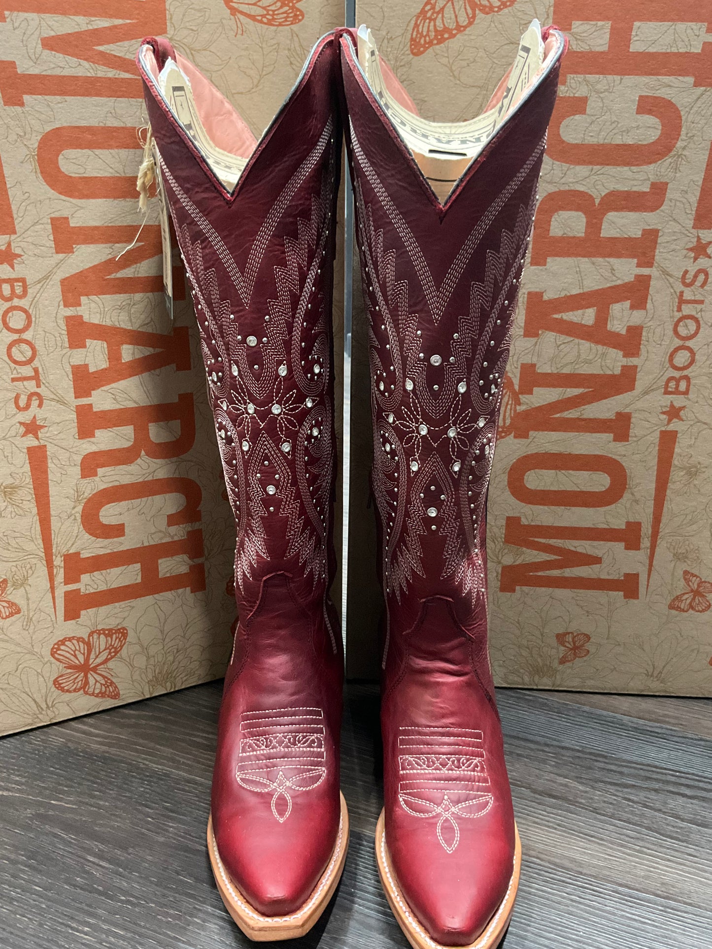 Bota Monarca alta celestina maya Roja ( Mujer )