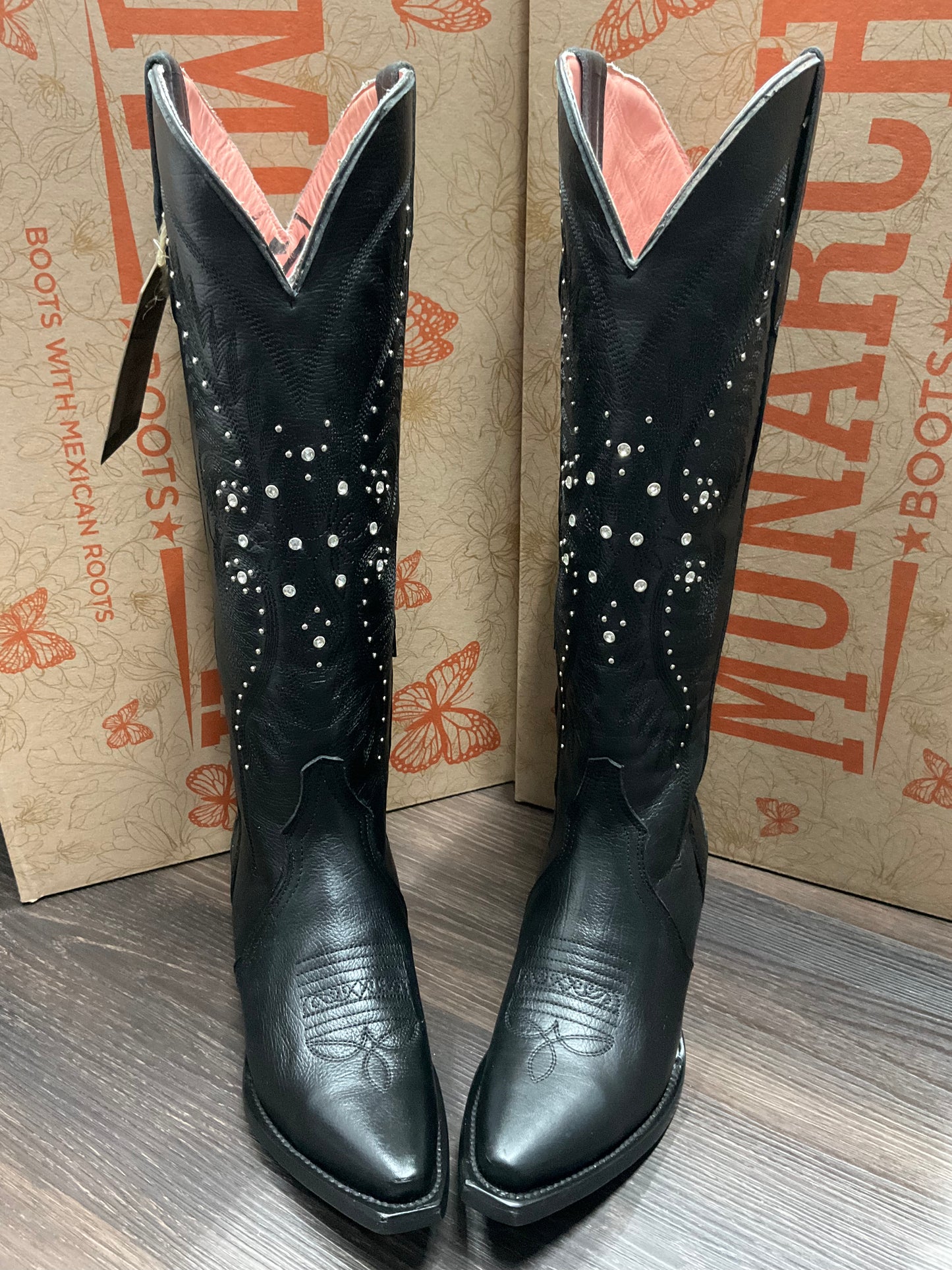 Bota Monarca Celestina alta Negro ( mujer )