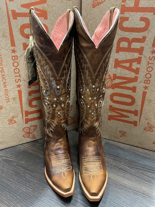 Monarca women boots tall Celestina Maya Miel