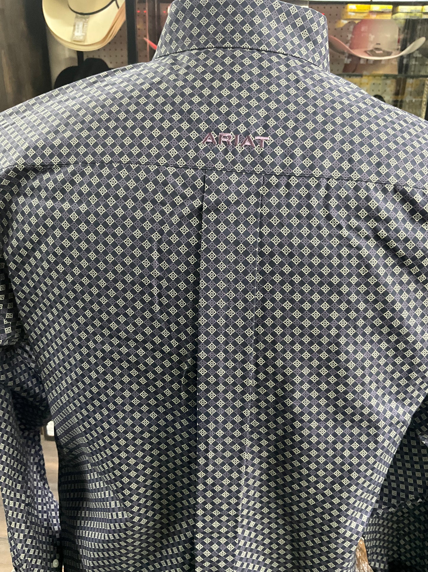 Ariat Men Shirt WF Dale LS Navy 10062195