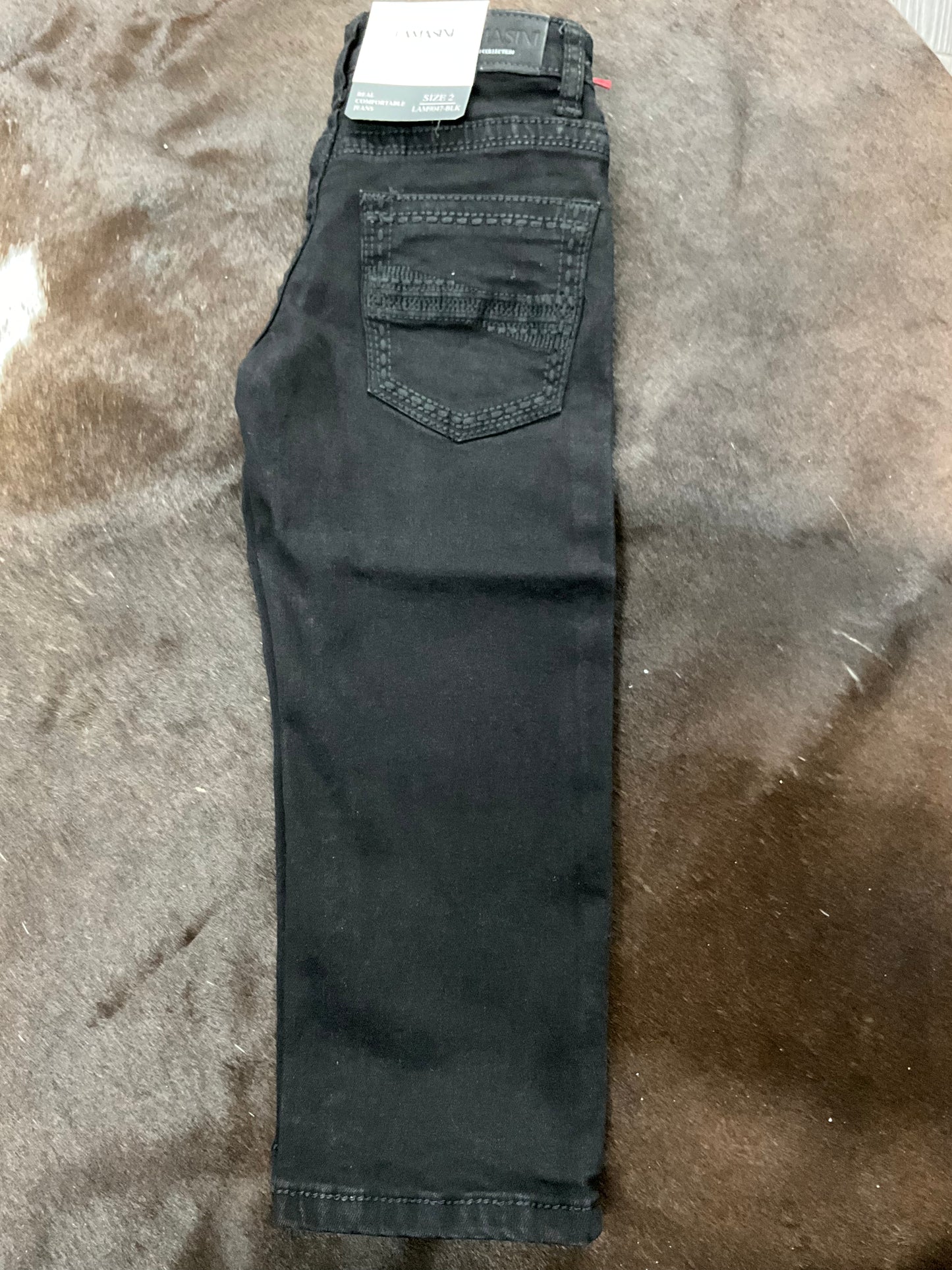 Lamasini Kids jeans LAM9047-BLK Modern boot