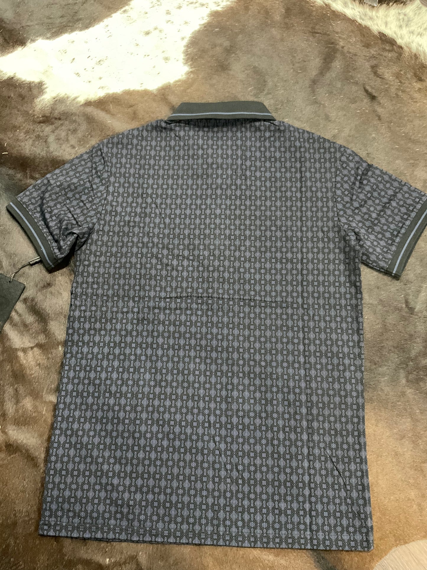 Lamasini Men Polo LAM28230 Black Modern Fit