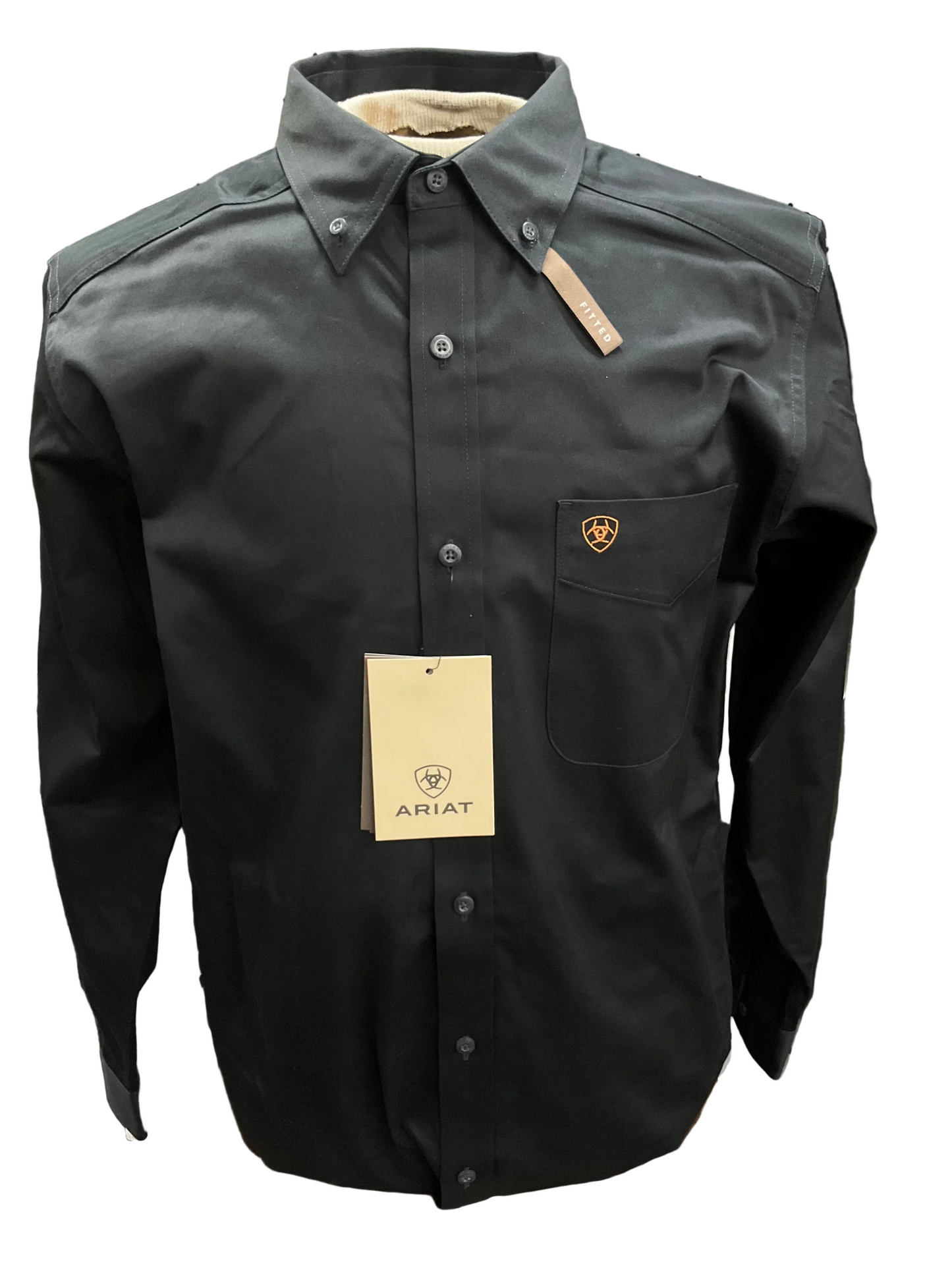 Ariat shirt solid Twill FTD LS Black 10034229 fitted