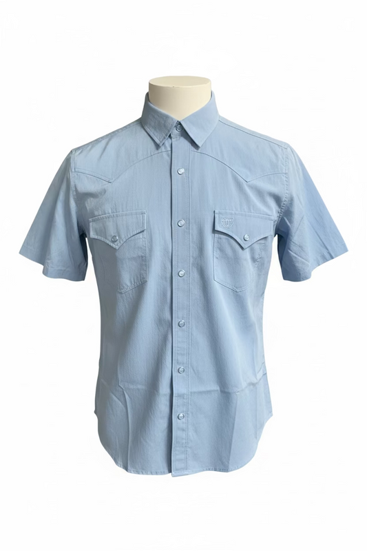 Platini Shirt PGW10779 L-Blue short sleeve men