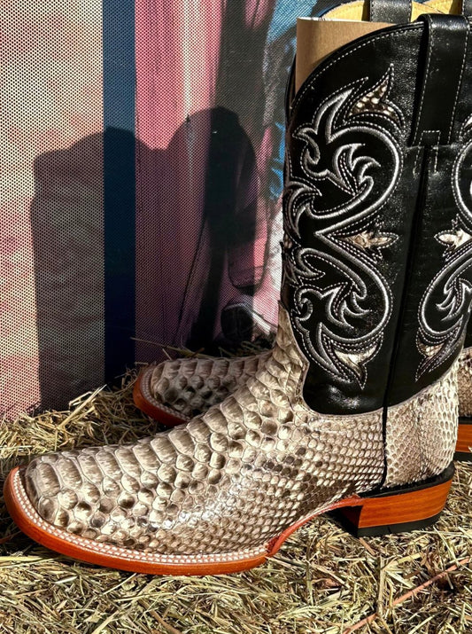 Pitón/phyton natural pro rodeo Arango Exotic Men Boot