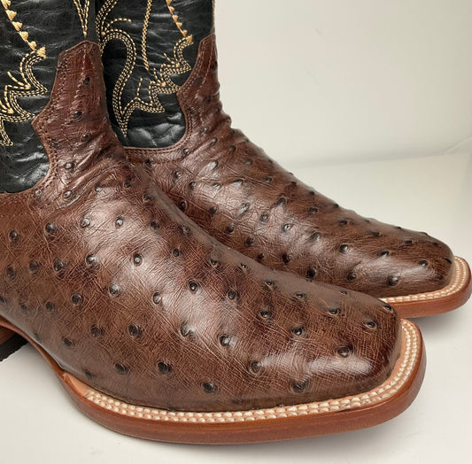 Avestruz/ostrich Tabacco Arango Exotic Men Boot pro rodeo
