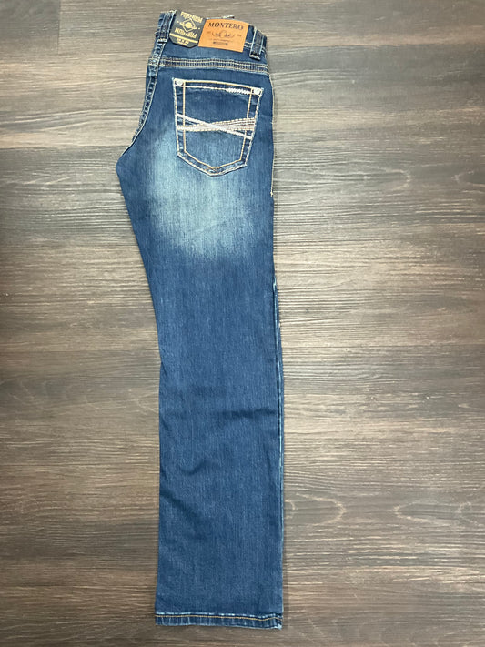 Montero Jeans MT4675-Med-Blue Modern Boot men