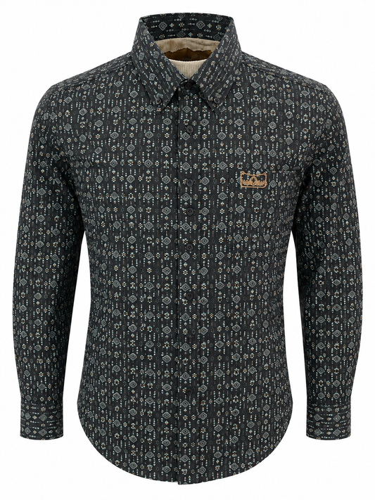 Montero Men Shirt MT4059 Black Long Sleeve