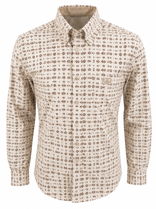 Montero Men’s Shirt MT4059 Beige long sleeve